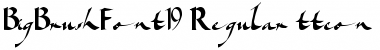 Download BigBrushFont19 Regular Font Title Preview