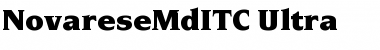 Download NovareseMdITC Ultra Font Title Preview