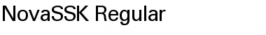 Download NovaSSK Regular Font Title Preview