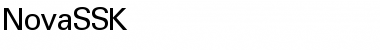 Download NovaSSK Regular Font Title Preview