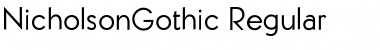 Download Nicholson Gothic Regular Font