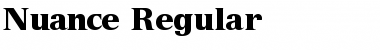 Download Nuance Regular Font Title Preview