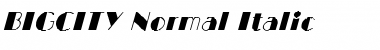 BIGCITY-Normal Italic Regular Font Title Preview BIGCITY-Normal Italic Regular Font Title Preview