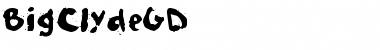 BigClydeGD Regular Font Title Preview
