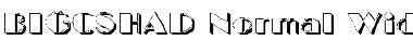 BIGCSHAD-Normal Wide Regular Font Title Preview