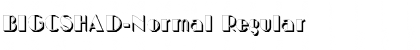 BIGCSHAD-Normal Regular Font Title Preview
