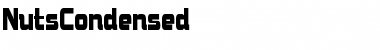 Download NutsCondensed Regular Font Title Preview