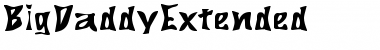 BigDaddyExtended Regular Font Title Preview