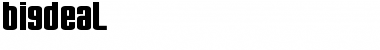 BigDeal Regular Font Title Preview BigDeal Regular Font Title Preview