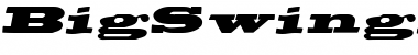 Download BigSwingingSlabS Medium Italic Font Title Preview