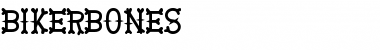 Download BikerBones Regular Font Title Preview