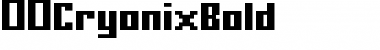 Download 00Cryonix Bold Font Title Preview