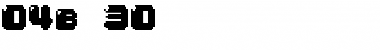 Download 04b 30 Font Title Preview