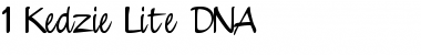 Download 1 Kedzie Lite DNA Font