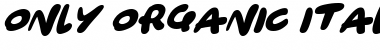 Download Only Organic Italic Font Title Preview