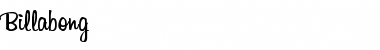 Download Billabong Regular Font Title Preview