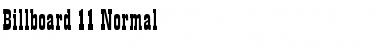 Download Billboard 11 Normal Font Title Preview