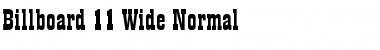 Download Billboard 11 Wide Normal Font Title Preview