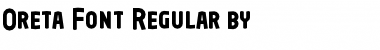 Download Oreta Regular Font Title Preview