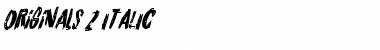 Download Originals 2 Italic Regular Font Title Preview
