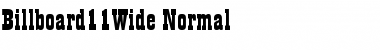 Download Billboard11Wide Normal Font Title Preview