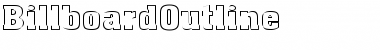 Download BillboardOutline Regular Font Title Preview