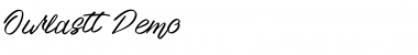 Download Ourlastt-Demo Regular Font Title Preview