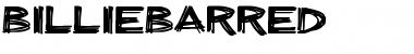 Download billieBarred Regular Font Title Preview