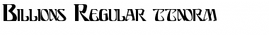 Download Billions Regular Font Title Preview