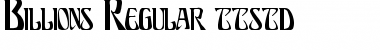 Download Billions Regular Font Title Preview