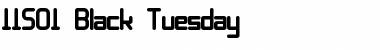 Download 11S01 Black Tuesday Font