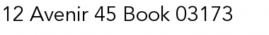Download Avenir Regular Font Title Preview