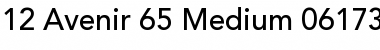 Download Avenir Regular Font Title Preview