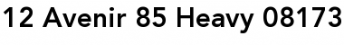 Download Avenir Regular Font Title Preview
