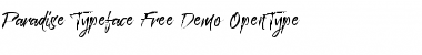 Download Paradise Typeface Free Demo Regular Font Title Preview