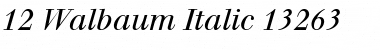 Download Walbaum Italic Font Title Preview