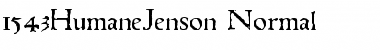 Download 1543HumaneJenson Normal Font Title Preview