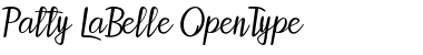 Download Patty LaBelle Regular Font Title Preview