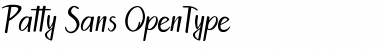 Download Patty Sans Regular Font Title Preview