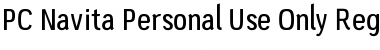 Download PC-Navita-Personal-Use-Only Regular Font Title Preview