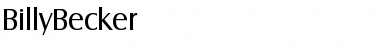 Download BillyBecker Regular Font Title Preview