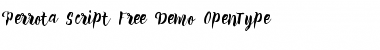 Download Perrota Typeface Regular Font Title Preview