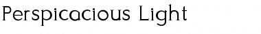 Download Perspicacious Light Font Title Preview