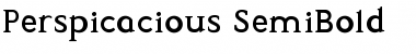 Download Perspicacious SemiBold Font Title Preview