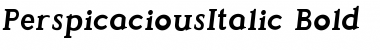 Download Perspicacious Italic Bold Font Title Preview