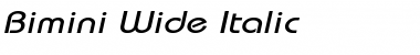 Download Bimini Wide Italic Font Title Preview