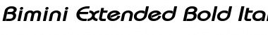 Download Bimini-Extended Bold Italic Font Title Preview