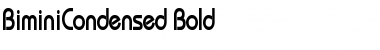 Download BiminiCondensed Bold Font Title Preview