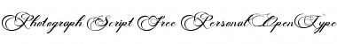 Download Photograph Script Free Personal Regular Font Title Preview