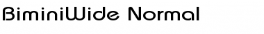 Download BiminiWide Normal Font Title Preview